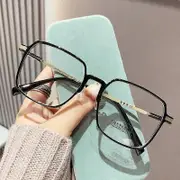 Trendy Anti Blue Light Far-sighted Glasses black +3.0