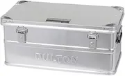 Dulton Aluminum Container, M, Stacking, Storage Box, With Handle, Outdoor, Camping, Portable, Large Capacity, Tool Holder, Height 11.2 inches (28.5 cm), Width 25.2 inches (64 cm), Depth 14.0 inches