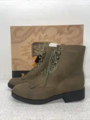 New Youth Brown Lace Up Dan Post Cowboy Boots. C 3143 4.5 4 1/2 D. 22-80