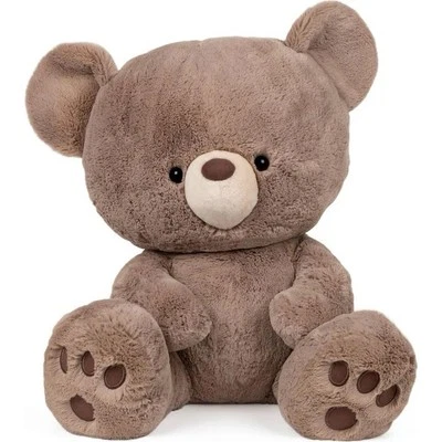 Gund Kai Taupe Teddy Bear 12" Plush Stuffed Animal Floppy Soft Brown Big Head