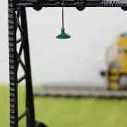 Painted Lights OO / HO Scale 20Pcs ABS Ceiling Lamps LEDs Model Street Light