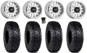 Method 401 Bdlk 15" Wheels Mh 4+3 30" Intersect Tires Polaris Ranger XP 9/1K
