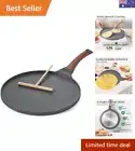 Healthy Cooking with 10-Inch PFOA Free Granite Crepe Pan - Induction Compatible