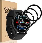 [3 Pack] for Garmin Venu 3 45mm Screen Protector, 3D Curved Full Coverage Black Edge Anti-Scratch Anti-Bubble HD Clear Flexible Protective Film for Garmin Venu 3 45mm
