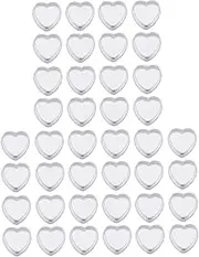 PENIKOKO 50Pcs Heart Pots Portable Cosmetics Storage Box with Lid for Travel Home Use Lightweight Leak Resistant Makeup Containers