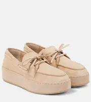 [Hogan] Hogan H681 suede platform boat shoes AU 8 beige