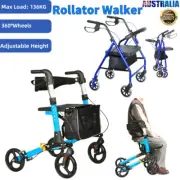Rollator Walker Lightweight Folding Mobility Walking Rollator Walker