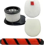 Roller Brush HEPA Filter Foam Filter Kit Compatible with Shark IC300 IZ251UK IZ201UK IZ102 Vacuum Cleaner Replacement Parts
