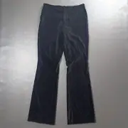 Alice + Olivia Pants Womens 6 Flare Velvet Mid Rise New Whimsy Goth Luxury Black