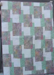 Flatbread batik lap quilt