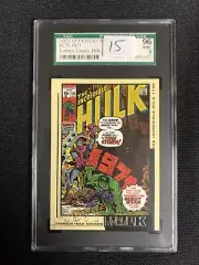 Marvel UD 2003 Incredible Hulk #135 1971 Comic Cover FC15 Trading Card SGC 96