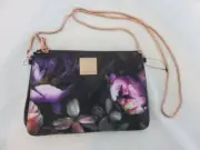 Ted Baker Carlie Double Poucette Floral Crossbody Bag Rose Gold Hardware $169