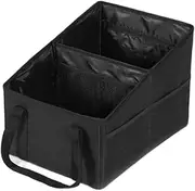 Car Boot Organiser Black Car Trunk Organizer High Capacity Trunk Storage Organizer Box Save Space Car Seat Organizer Car Trunk Storage Box Boot Storage