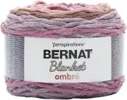 2 Pack Bernat Blanket Ombre Yarn-Dusty Rose Ombre 161036-36007