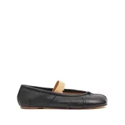 [Maison Margiela] Maison Margiela Tabi Leather Ballerina Shoes 37 IT BLACK