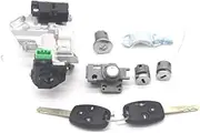 Complete Lock Set Ignition Switch Door Lock Barrel Trans 2 Keys with 46 CHIP/Fit for HON.DA Accord 2008-2011 4-Door