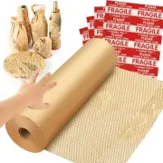 Honeycomb Packing Paper Wrap 15''x328', Substitute Alternative for Bubble Cus...