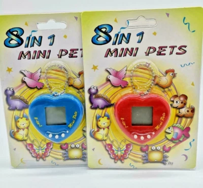 1 Vintage Tamagotchi-alike Mini Giga Pet Toy Virtual 8 in 1 Electronic Pet US