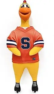 Littlearth NCAA Team Rubber Chicken Toy Syracuse Orange