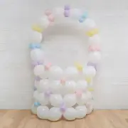 Celebrate It Shaped Balloon Kit 100 Balloons Decorate Basket Shape Multicolor