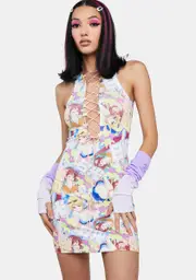 [NGOrder] Lace Up Anime Dress