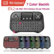Wireless Bluetooth Mini Keyboard 2.4G Dual Mode Backlit English Russian
