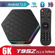 T95Z Plus Android12.0 Box Quad-core 6K HDR10 WiFi6 BT Media Streamer Player D0V1