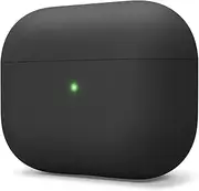 [elago] Liquid Hybrid Silicone Case Designed for Apple AirPods Pro Case - Triple Layer Structure : Perfect Shockproof Protection, LED Visible, Premium Silicone Cover for AirPods Pro Case (Black)