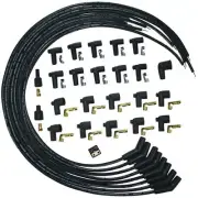 Moroso 73233 Spark Plug Wire Set Blue Core 8 mm Black 135 Degree Plug Boots NEW