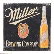 Miller Brewing Company Beer Retro Sign Shelf Sitter Pub Bar Club Man Cave 5 x 5"
