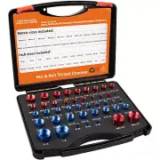 44 PCS Nut and Bolt Thread Checker Comprehensive Bolt Size and Thread Gauge Tool