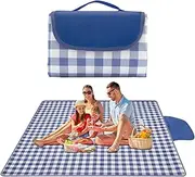 Outdoor Blanket | Camping Rug for Tent Outside | Sandproof Foldable Non-Slip 78X78Inch Mat with Handle Waterproof for Backyard Poolside Balcony Music Festival Porch Relaxing Deck Entertaining