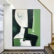 Figure Abstract Paintings Hand painted Faces Modern oil painting handmade Wall Hangings Art Simple Design Canvas Picture Frame artwork Kitchen Decor Large Siz