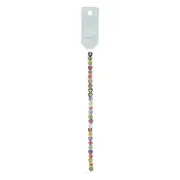 NEW Just Bead It Flower Hearts Millefiori Glass Bead Strand By Spotlight