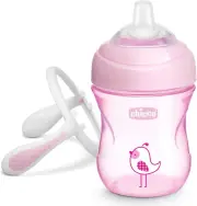 Chicco Chicco Transition Cup with Handles 4M+ Girl 1Pk 200Ml, 110 Grams Colou...