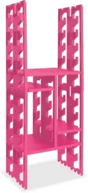 Lockerbones - 12" Plastic (Hot Pink) Locker Organizer / Shelf System