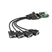 StarTech 4-port PCI Express RS232 Serial Adapter Card - PEX4S953LP