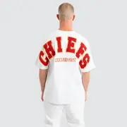 [Nena and Pasadena NFL] Kansas City Chiefs Surround Loopback Tee White
