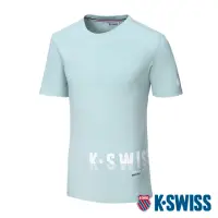 在飛比找momo購物網優惠-【K-SWISS】棉質吸排T恤 Logo Tee-男-薄荷綠