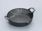 Iwachu Cast Iron Tempura Nabe 24cm Deep Fry Pot Steak Pan Nambu Tekki JP