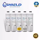 Shield Quick Change Water Filter System Replacement Cartridges Sediment Carbon