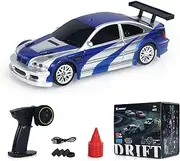 wheelfun 1/43 RC Scale Ready to Go Race Car Remote Control Drift Car 4WD Mini Lights System