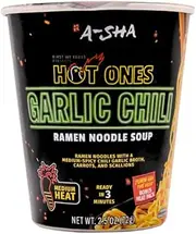 A-Sha X Hot Ones Cup Ramen (Garlic Chili) - 6pck