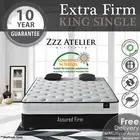KING SINGLE Mattress - Super Firm Mattress Back Support Extra Firm Pocket Spring