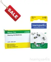Box of HEARING SAVERS Hearing Aid Batteries size 10 Pack of 60