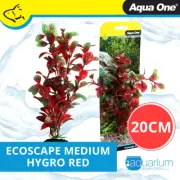 Aqua One Ecoscape Hygro Red Plastic Plant 20cm - Med (28393)