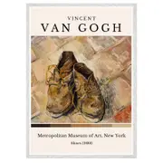 Galrie Van Gogh's Iconic Shoes Art Print Stunning Post-Impressionist Masterpiece, White Frame, 50 x 70cm (20 x 28inch)