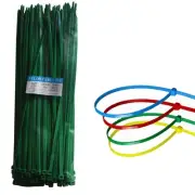 Green Zip Ties 12 Inch, 100 PC, Heavy Duty, UV Resistant, Self-Locking, Ratch...