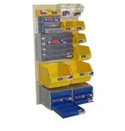 Louvre Panel Wall Kit Combo (C6) Storpak Bins, Drawers 100% Australian Made
