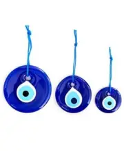 Erbulus Turkish Blue Evil Eye Wall Hanging Ornament - Turkish Nazar Beads - Ojo